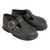 Baypods H501 - Boys Black T-Bar Hard Sole Shoes with Hole Punch Detail