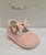 Pretty Originals UE02650D Girls Pink Patent Mary-Jane Style Shoe with Patent Bow & Diamante Buckle Fastening