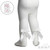T120 CHEVRON TIGHTS with LONG BACK BOW - CREAM