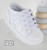 PEX Boys Star White Lace-Up Trainers with Side Star Detail