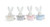 Kaloo 10cm individual Pompon Rabbit - K970012 - 4 Colours Available