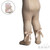 T120 CHEVRON TIGHTS with LONG BACK BOW - BISCUIT