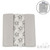 MS13- SOFT STARS 3PK MUSLIN SQUARES - GREY