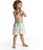 Meia Pata Swim Shorts & T Shirt Set Donuts Green Stripes