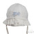 Soft Touch H88 Check Pattern Sunhat with "Little Star" Emroidery -White/Blue
