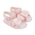 Baypods S050 -Girls Pink Soft Sole Bow Sandals