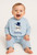 Embroidered My 1st Birthday Bib - Blue/Blue