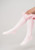 Caramelo Pink Ruffle ribbon knee High socks 044918