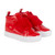 Little A FUREVER Faux Fur Strap High Top - Red LA24511