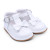 Borboleta Girls White Patent Lidia T-Bar Shoes with Bow & Buckle Fastening - 2196
