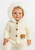 Meia Pata Knitted Coat with Fur Hood Cream - MP2059