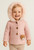 Meia Pata Knitted Coat with Fur Hood Pink - MP2059