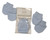 Nursery Time 2 pack Blue Scratch Mittens BW-0503-0507