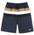 BOSS NAVY TRI STRIPE SWIM SHORTS J51975