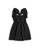 Caramelo Girls Black School Frill Pinafore with Bow 342142