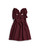 EXCLUSIVE Caramelo Girls Maroon School Frill Pinafore with Bows 342142
