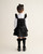 Caramelo Girls Black School RA-RA Frill Pinafore with Bows 342184