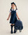 EXCLUSIVE Caramelo Girls White School Shirt with Navy Bows 349790