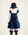 EXCLUSIVE Caramelo Girls White School Shirt with Navy Bows 349790