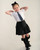 EXCLUSIVE Caramelo Girls Black School Skirt with Bows 345389