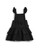 Caramelo Girls Black Skirted Coat, Frill Detail 342341