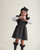 Caramelo Girls Grey Skirted Coat, Frill Detail 342341