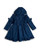 Caramelo Girls Navy Skirted Coat, Frill Detail 342341