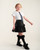 Caramelo Girls Black Bow Rain Mack 342386