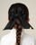 Caramelo Girls School Black Ruffle ribbon knee High socks 044918