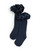 Caramelo Girls School Navy Ruffle ribbon knee High socks 044918