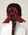 Caramelo Girls School Maroon/Burgundy Ruffle ribbon knee High socks 044918