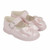Baypods H505 - Girls Pink Patent Hard Sole Shoes with Picot Bow