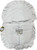 Kinder 5713 Waffle Ribbon Slot Lace Car Seat Cozy White/Grey