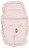Kinder 5823 Waffle Ribbon Slot Lace, Frill Buggy Liner Cosy Toes Pink
