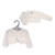 Nursery Time 220 Baby Girls Diamond Stitch Bolero Style Cardigan with Bows - White