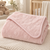Nursery Time 998 Velour Star Embossed Blanket - Pink