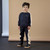 Mitch & Son Boys Black Hoodie Tracksuit with Contrast Piping down Sleeves & Matching Joggers with Contrast Side Stripes - LAWRENCE (MS25607)