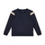 Mitch & Son Boys Black Embossed Crewneck Tracksuit with Striped Design on Sleeves & Legs - LUIS (MS25605)
