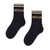 Mitch & Son Boys Black Sport Socks with Detailed Branding - LAWSON (MS25618)