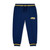 Mitch & Son Boys Navy Baseball Crewneck Tracksuit with Striped Collar & Cuffs & Logo on Chest  - KING (MS25511)