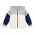 Mitch & Son Boys Grey Colourblock Drop Shoulder Zipper Tracksuit with Contrast Sleeves - KAYDEN (MS25507)