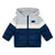 Mitch & Son Boys Navy Puffer Jacket with Colourblock Details & Logo on Chest - LEVI (MS25502)