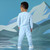 Mitch & Son Boys Blue Twill Trousers with Logo on One Leg - JETT (MS25418)