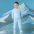 Mitch & Son Boys Blue Crewneck Tracksuit with Embroidered Crest - JAXON (MS25406)