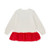 ADEE Girls White Heart Print Top with Red Tulle Frill & Matching Red Leggings - LUCIA (W251504)