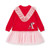ADEE Girls Red Dress with Pink Tulle Frill & Skirt - LACEY (W251702)