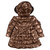 ADEE Girls Brown Padded Long Metallic Coat - MONTANA (W252205)