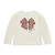 ADEE Girls White Top with Initial Printed Bow & Matching Initial Printed Skirt - MILAN (W252518)