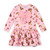 ADEE Girls Pink Bear Printed Dress with Triple Frilled Skirt and Front Bow Detail - LIBERTY (W252513)