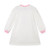 ADEE Girls White Sweat Dress with Pink Bow on Skirt - MICHELLE (W252711)